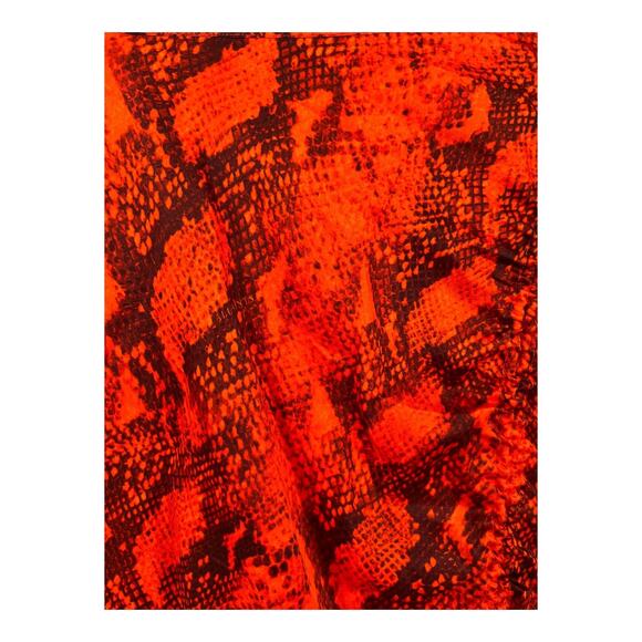 AllSaints skirt Carla Tahoe snake print ruched satin midi size 8 - Picture 4 of 7